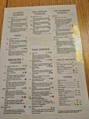 Menu Nov 2025 at Loving Hut in Richmond