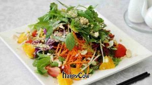 Burmese salad, raw vegan option! at Loving Hut in Richmond