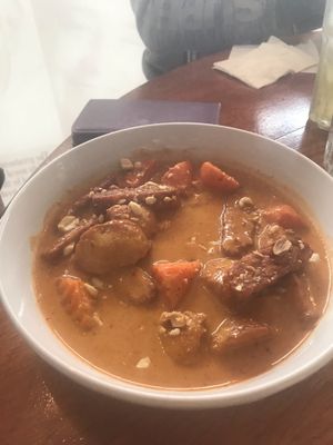 Massamam curry at Loving Hut in Richmond