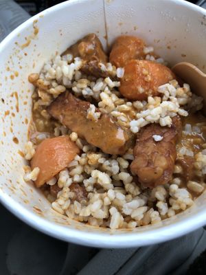 The best massaman curry I’ve ever had  at Loving Hut in Richmond