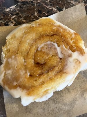Cinnamon Bun back side  at Taylor Made Vegan Eats in Glen Cove