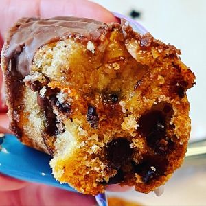 Inside of s’mores donut  at Taylor Made Vegan Eats in Glen Cove