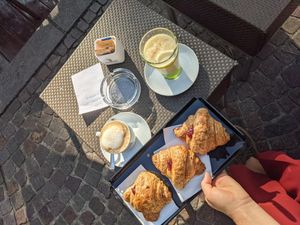 Best vegan Cappuccino! ☺️ at Bar Chocolat in Sirmione