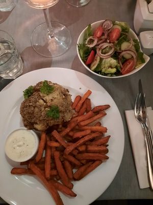 Cauliflower steak at N° 7 in Krakow