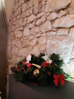 Interior during christmastime at N° 7 in Krakow