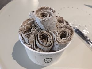 Banana and Oreo mix ins at Domenico in Crete