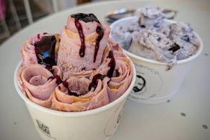 Peanut butter and berry / oreo at Domenico in Crete