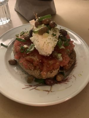 Traditional daxos salad  at Aster in Athens