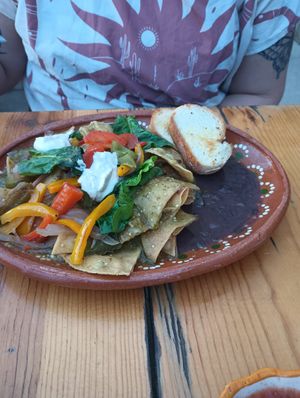 chilaquiles at NorthSide Cafe in Sayulita