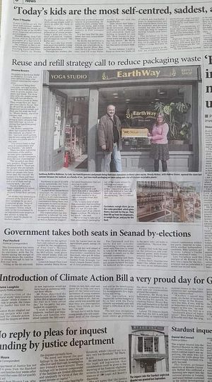 Zero waste shop at EarthWay Refill in Midleton