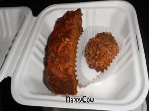 Banana chip loaf slice and chocolate crunch donut hole at BabyCakesNYC - Downtown Disney in Lake Buena Vista