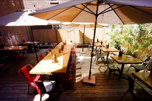 Backyard at Fornino in Brooklyn