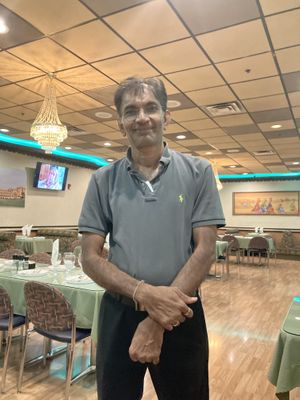 Ramesh, the owner. Very friendly! at Green Chili in Nashville