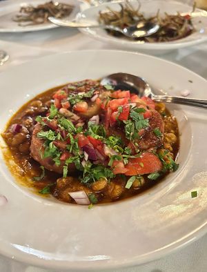 Ragda Pattice appetizerr  at Andaaz in Asheville