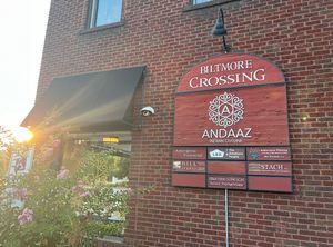 Andaaz Asheville - sign outside  at Andaaz in Asheville