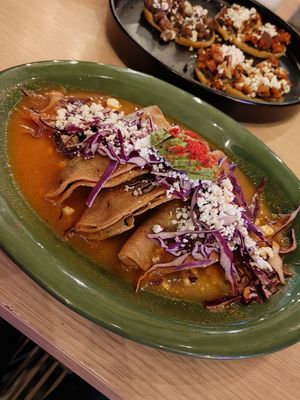 Tacos ahogados at Buena Vida - Plant Based Bar in Queretaro
