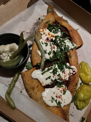 Pide  at Littleburg Vegetable Kitchen in Somerville