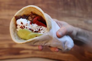 Vegan Gyro at Littleburg Vegetable Kitchen in Somerville