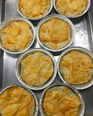 Spanakopita at Littleburg Vegetable Kitchen in Somerville