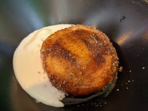 Vegan torrija at WALD in Barcelona