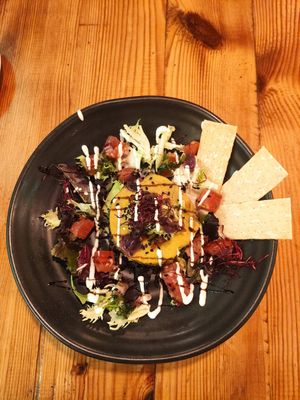 Tartar de verduras at WALD in Barcelona