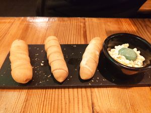 Tequeños con ajonesa y wasabi at WALD in Barcelona