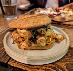 Jackfruit Cubano at Hoogah Cafe in Swansea