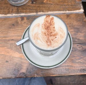 Chai Latte with oat milk  at Hoogah Cafe in Swansea