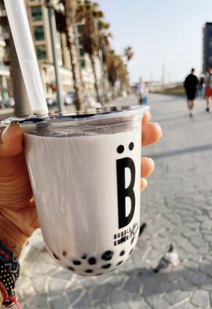 Oat milk tea  at Beitea in Tel Aviv