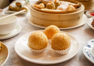 Vegan sesame balls at Full Moon City in The Hague