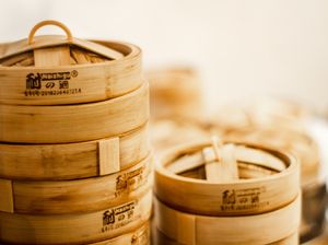 Bamboo steamer baskets  at Full Moon City in The Hague