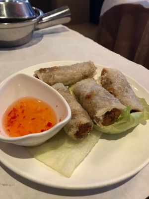fried spring rolls #Veganuary at Full Moon City in The Hague