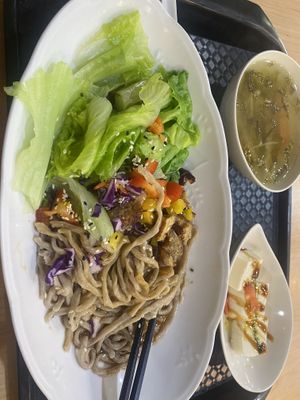   at Yǒujī Dàdì 有機大地健康蔬食餐廳 in Jiaoxi