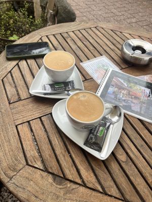 Cappuccino with oat milkk  at Hafen 5 in Aurich