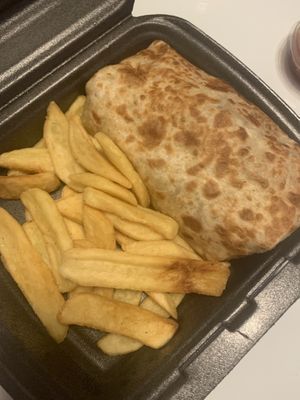 Vegi burrito at Cantina Que Pasa in Ljubljana
