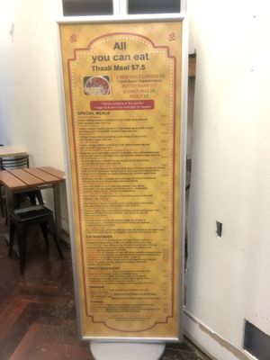 Latest menu 2019/04 at OM Vegetarian - RGIT Building in Melbourne