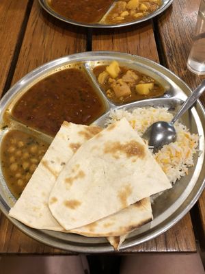 All you can eat thali  at OM Vegetarian - RGIT Building in Melbourne