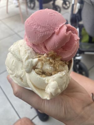 Normally they mix everything together for the blend, but we were recommended to try all three vegan flavors separately  at Eisflakes in Mannheim