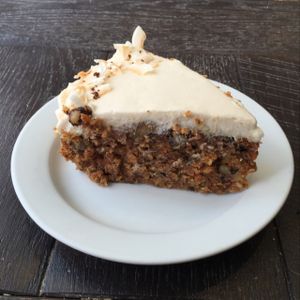 Mmmmmm carrot cake  at Panthere Verte - Centre-Ville in Montreal