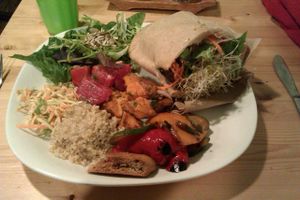 Green Panther's food is amazing. Photo taken in 2013. at Panthere Verte - Centre-Ville in Montreal