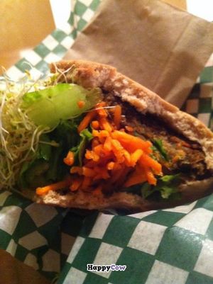 Veggie burger at Panthere Verte - Centre-Ville in Montreal