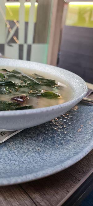 Miso soup at Koku Sushi in Szczecin