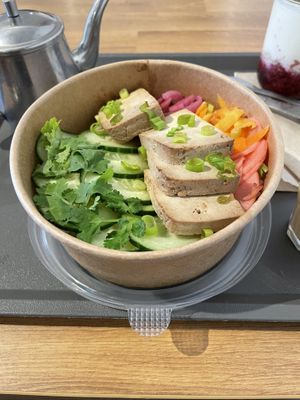 Tofu bowl   at Café l'Abri Côtier in Tadoussac