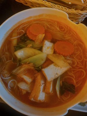 Tom yam soup at LÚA 9 in Marburg