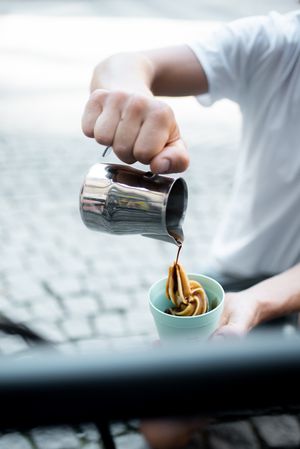 Affogato al Caffe at Keep Bañana in Munich