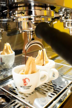 Affogate in the making at Keep Bañana in Munich