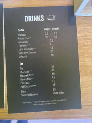 Menu  at Keep Bañana in Munich