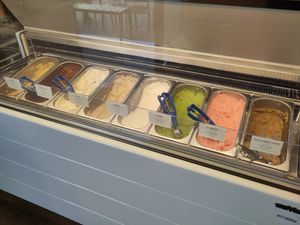 Ice cream selection at Keep Bañana in Munich