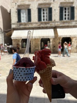   at Aroma Gelato Experience in Dubrovnik