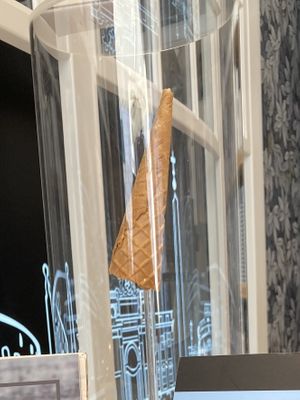 Actual vegan cones  at Aroma Gelato Experience in Dubrovnik